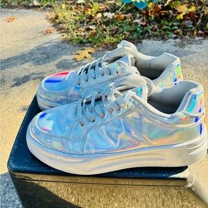 Iridescent Holographic Sneakers